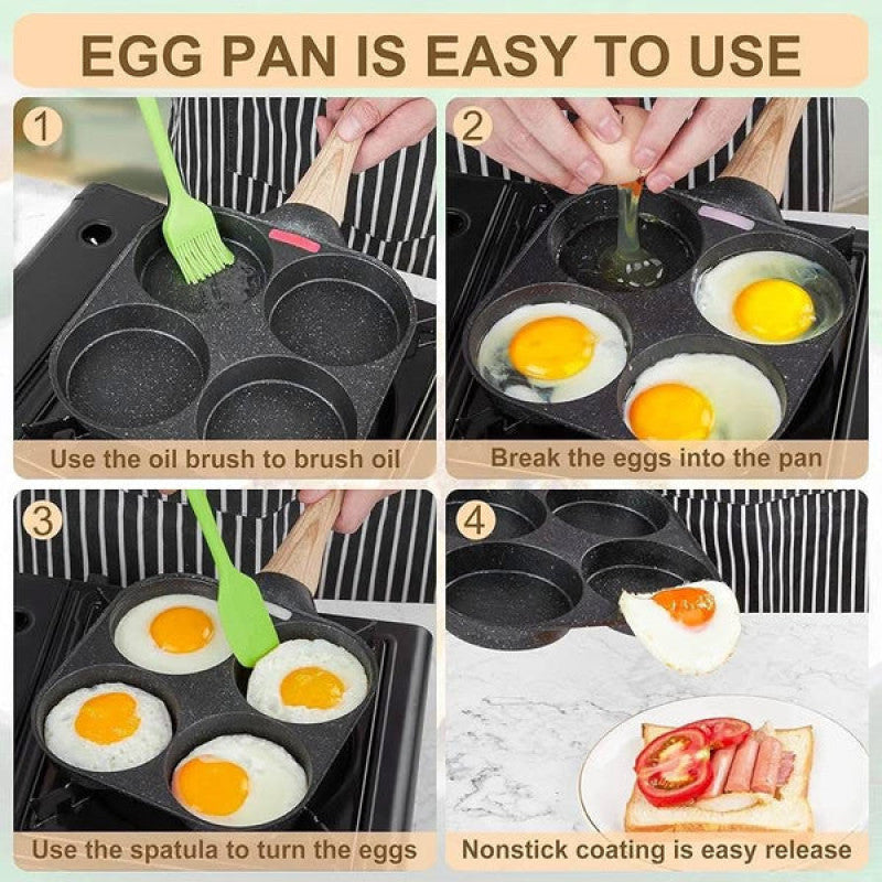 4 Portions Non-Stick Frying Pan