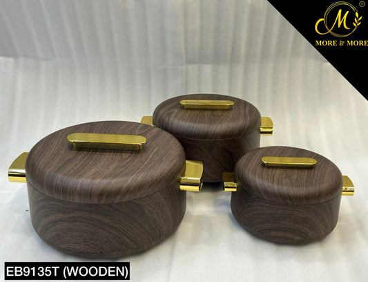3-Pcs Hotpot Set - EB 9135T (Dark Wooden)