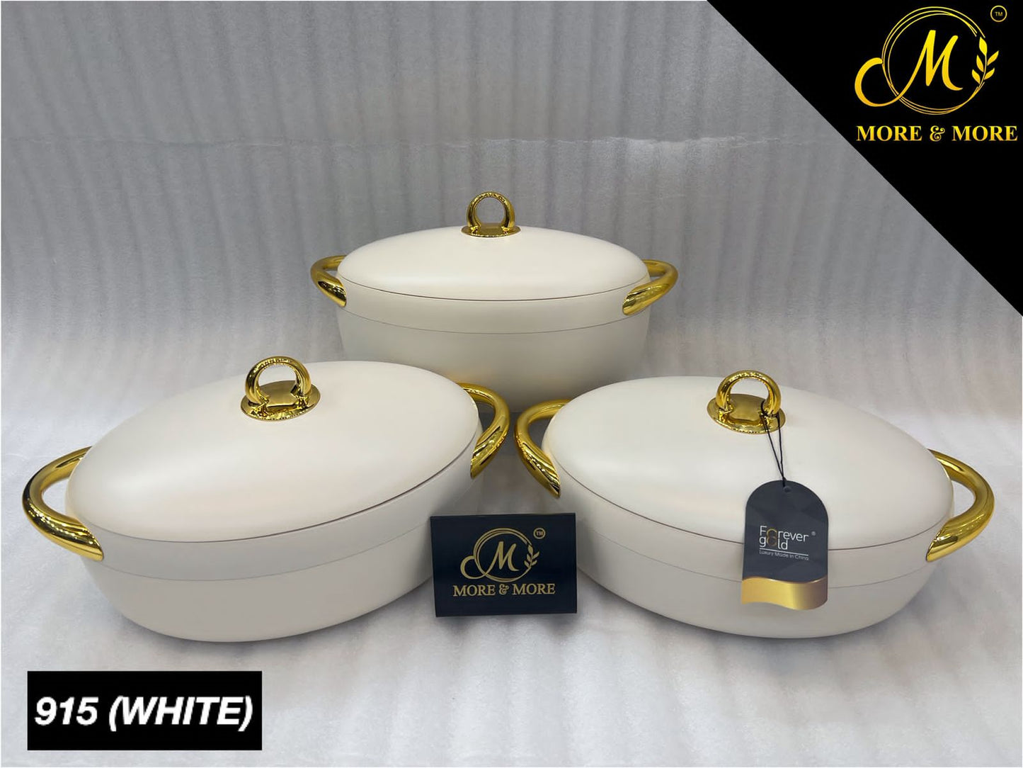 3-Pcs Hotpot Set -  EC 915 (White)
