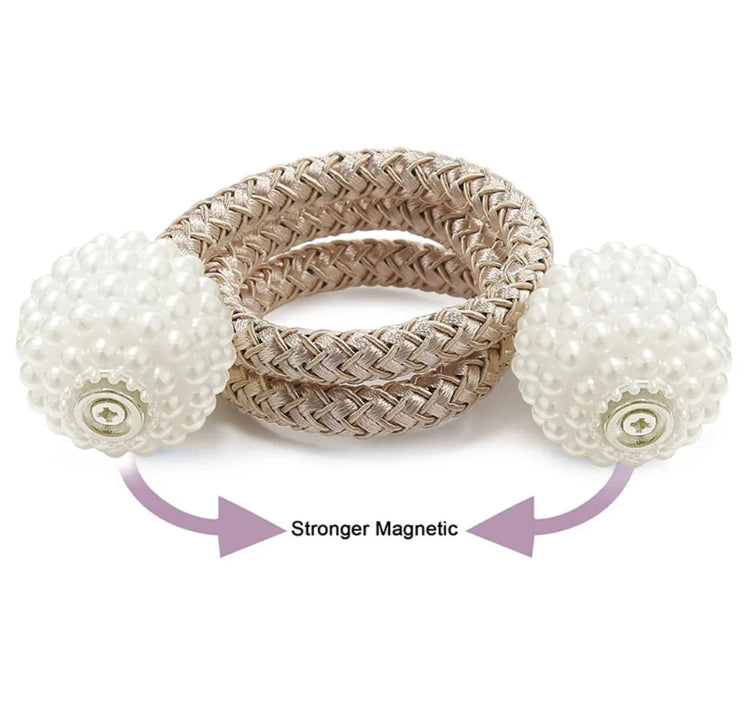 1Pc Pearl Curtain Magnetic Tie Clip