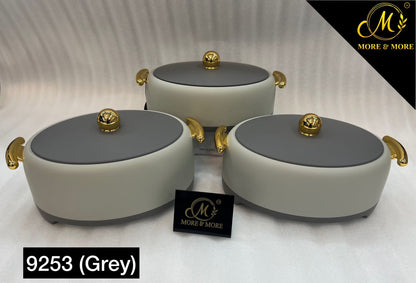 3-Pcs Hotpot Set - EG 9253 (Grey)