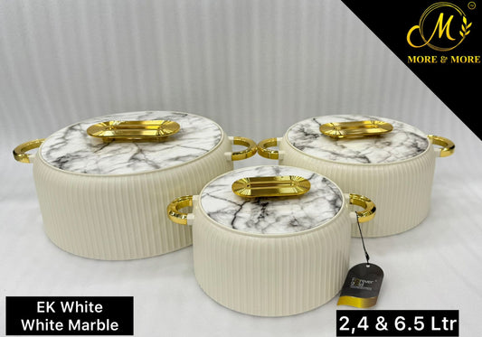 3-Pcs Hotpot Set - EK ( White with White)