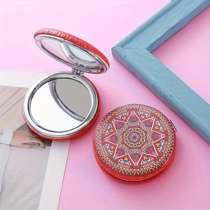 Foldable Double Sided Vintage Pocket Mirror