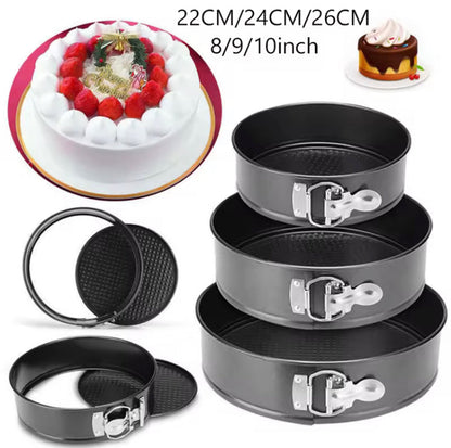 3 Pcs Set Round Shape Non-Stick Cake Moulds
