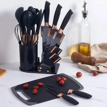 18pcs Acrylic Utensils with Stand  - Premium Quality