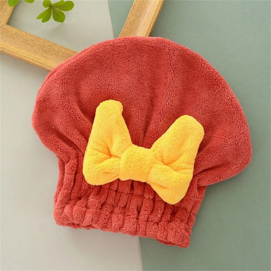 Water Absorbent Shower Cap With Bow