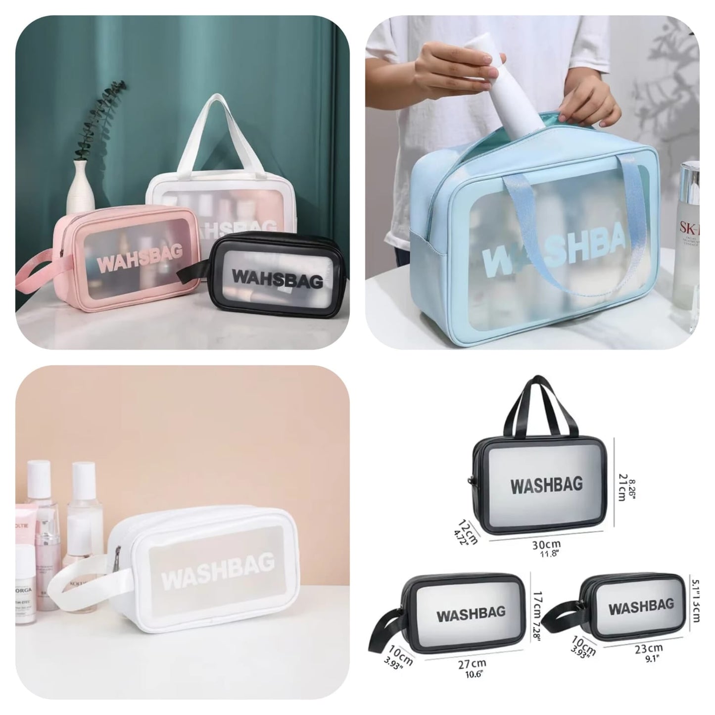Portable Makeup Cosmetics Waterproof Washbag