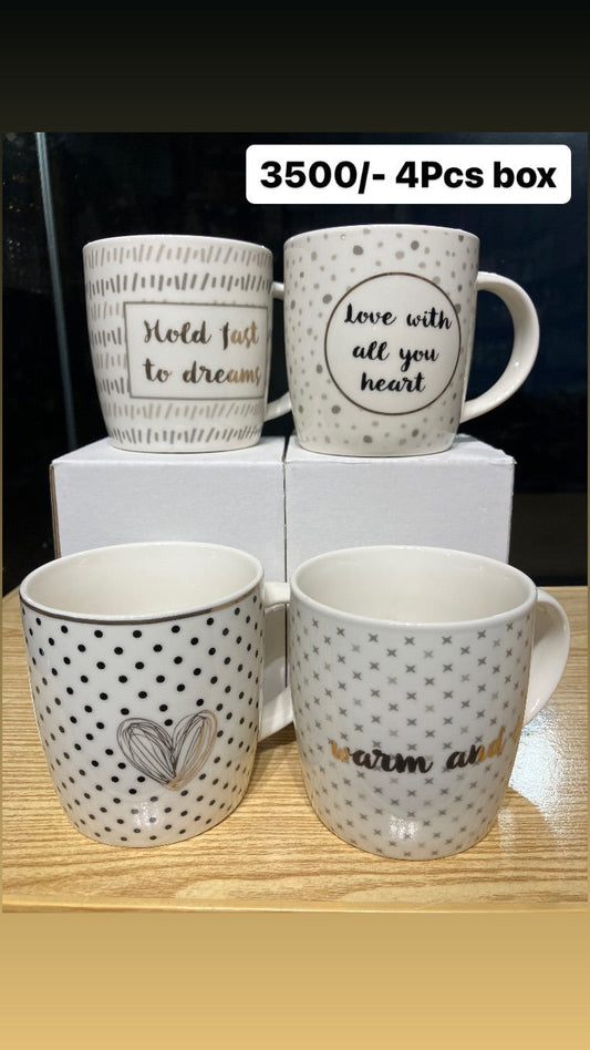 Danny Home Heart Mugs 4Pcs