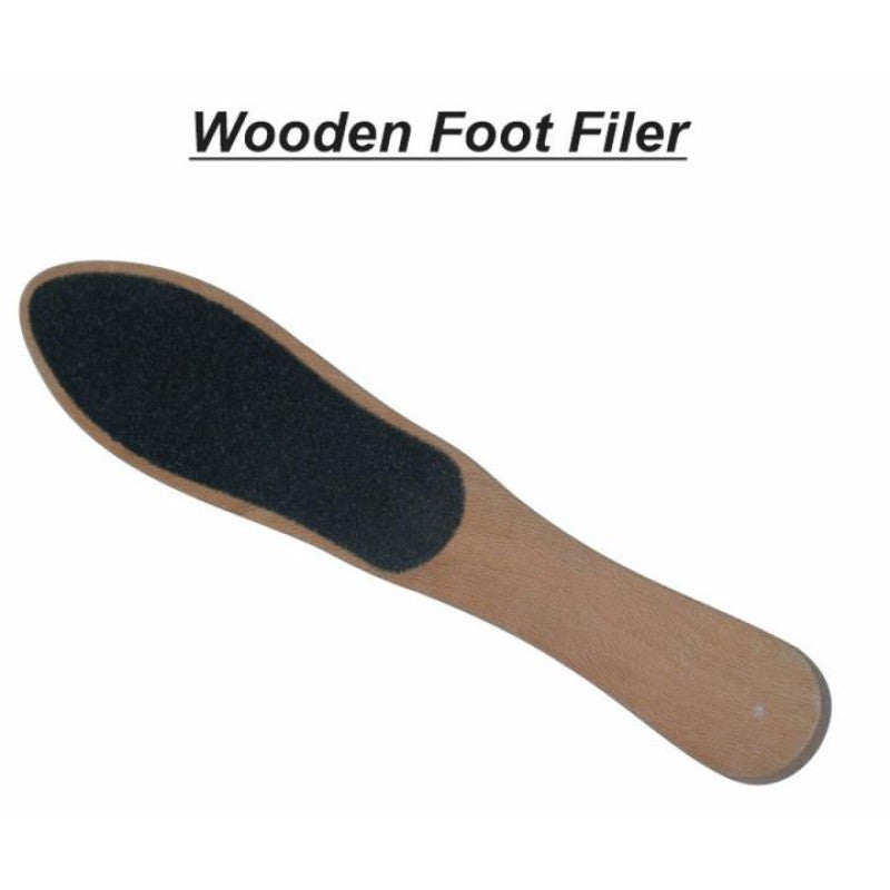Wooden Foot File & Heel Scraper – Dual-Sided Pedicure Tool for Smooth Feet | Adornia.pk