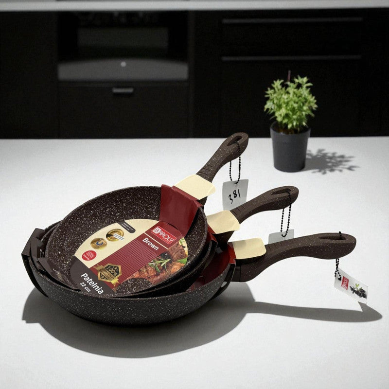 Baroly Patelnia Brown Frying Pan – Everyday Performance, Professional Feel