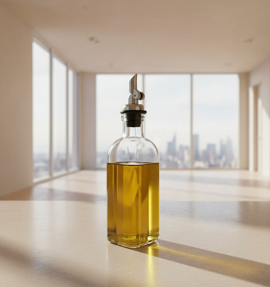 Ziba Premium Oil & Vinegar Dispenser Bottle – Leak-Proof Spout for Smooth Pouring