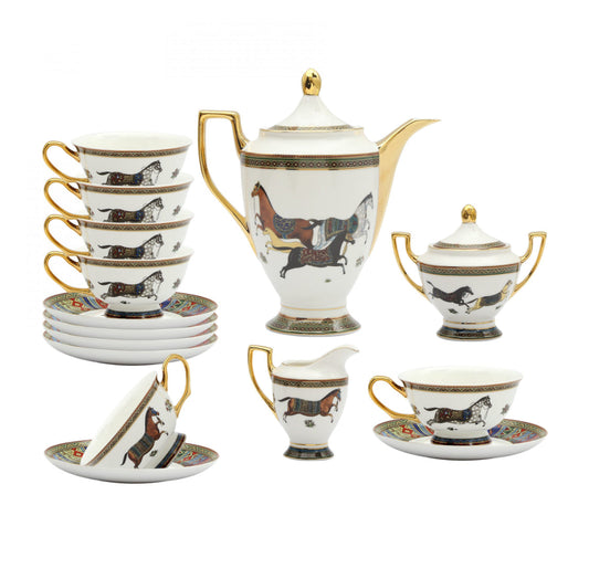 Luxury European 15 Pieces Tea Set