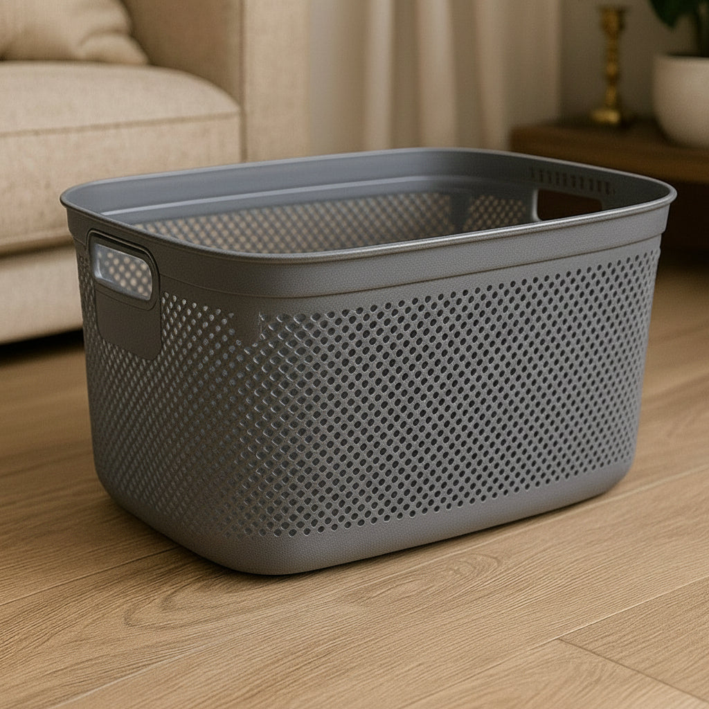 Ziba 30L Premium Mesh Storage Basket – Multi-Purpose Home & Laundry Organizer