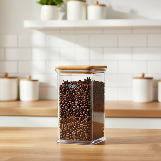 Towering Airtight Wooden Lid Container by Ziba