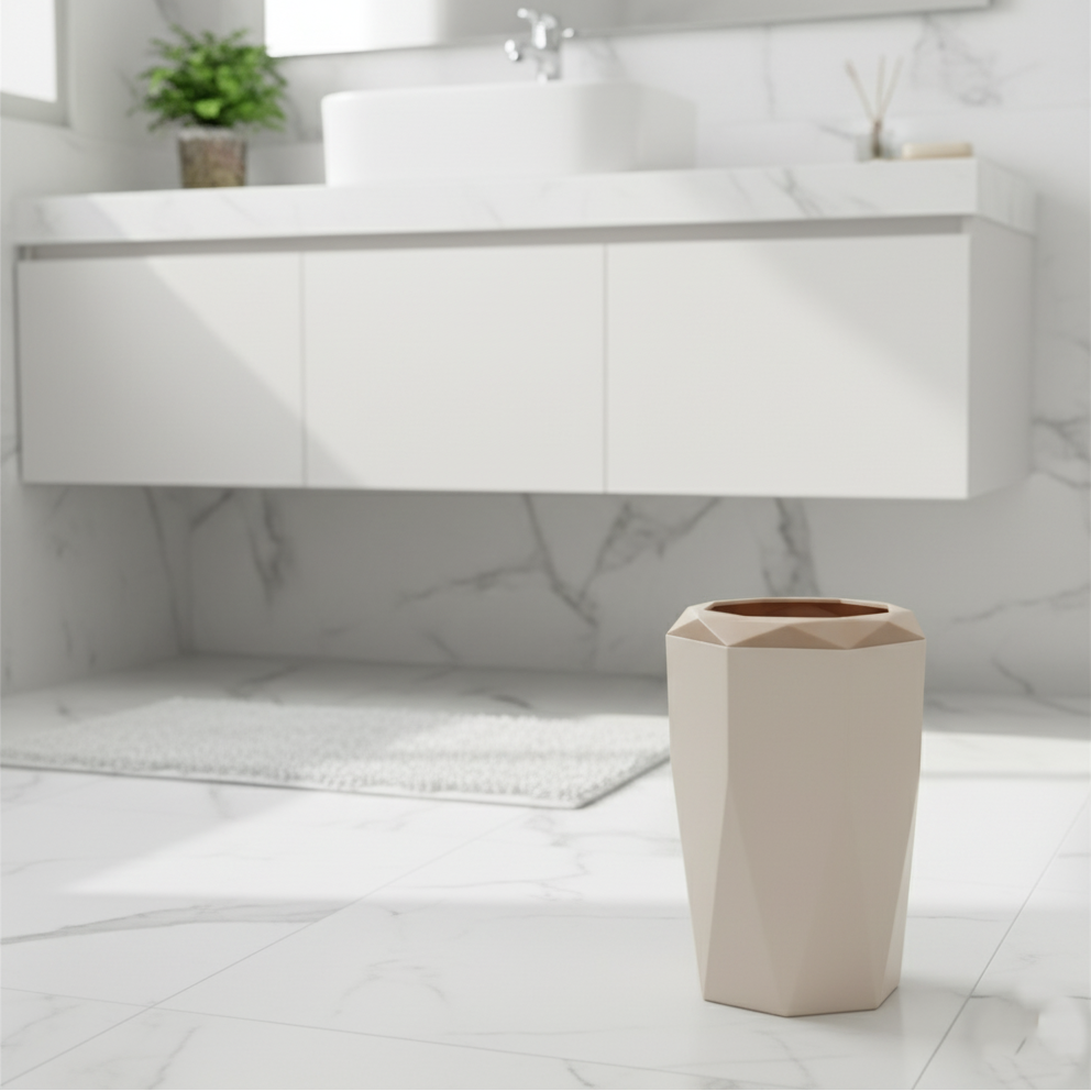 Hexagonal Style Bathroom Essentials Set (6-Piece)