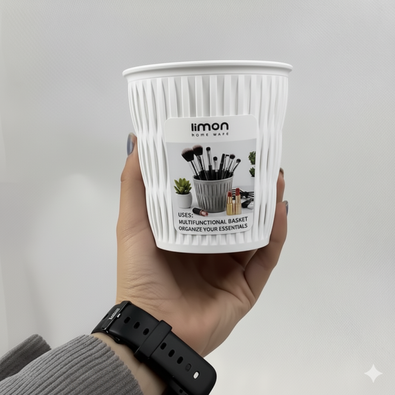 Limon Multi-Purpose Oval Storage Bin – Durable Home & Office Organizer | Adornia.pk