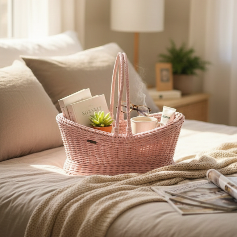 Woven Handmade Basket with Handles (51013) by Ziba