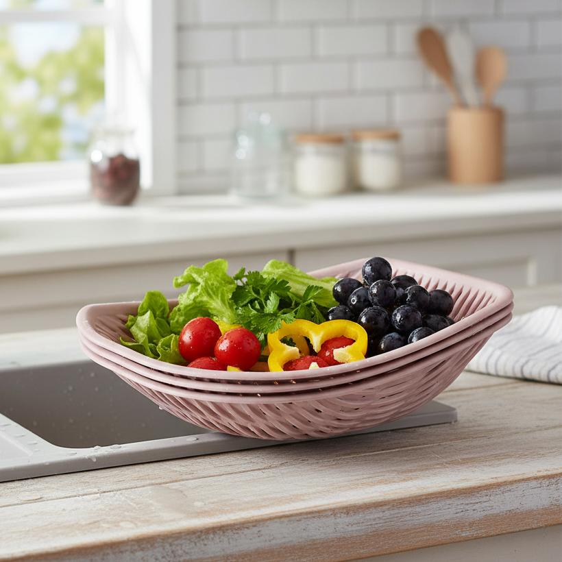 3-Piece Bamboo Multiuse Basket Set (139235) by Limon