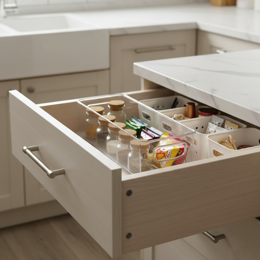 PureView Acrylic Organizer Tray with Handles