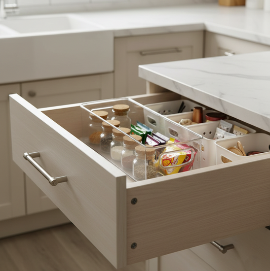 PureView Acrylic Organizer Tray with Handles