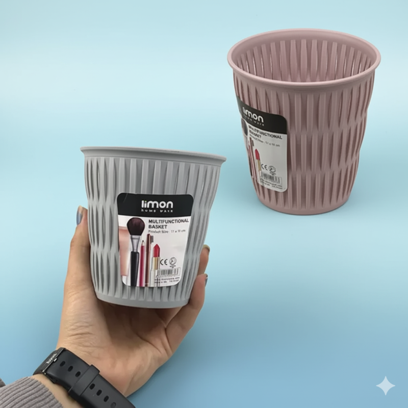 Limon Multi-Purpose Oval Storage Bin – Durable Home & Office Organizer | Adornia.pk