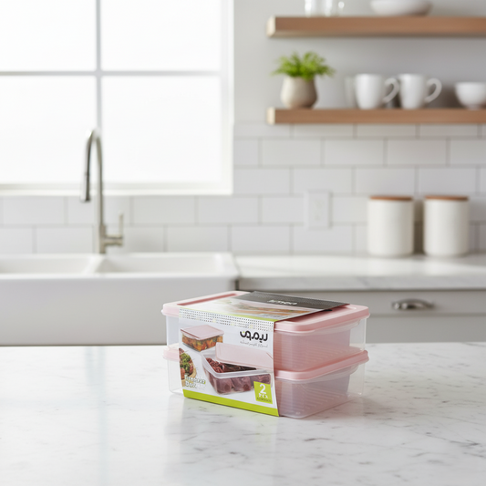 FreshSeal Rectangular Storage Box (Pack of 2) by Limon