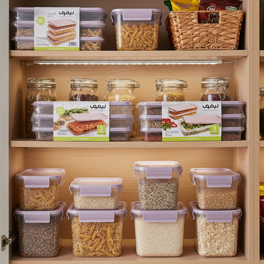 FreshSeal Rectangular Storage Box (Pack of 3) by Limon