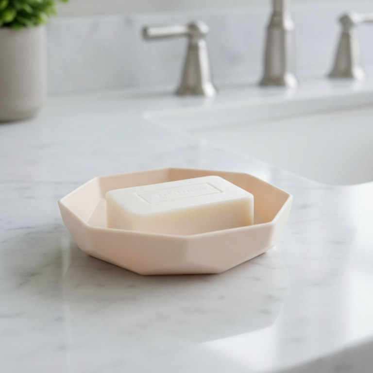 Hexagonal Style Bathroom Essentials Set (6-Piece)