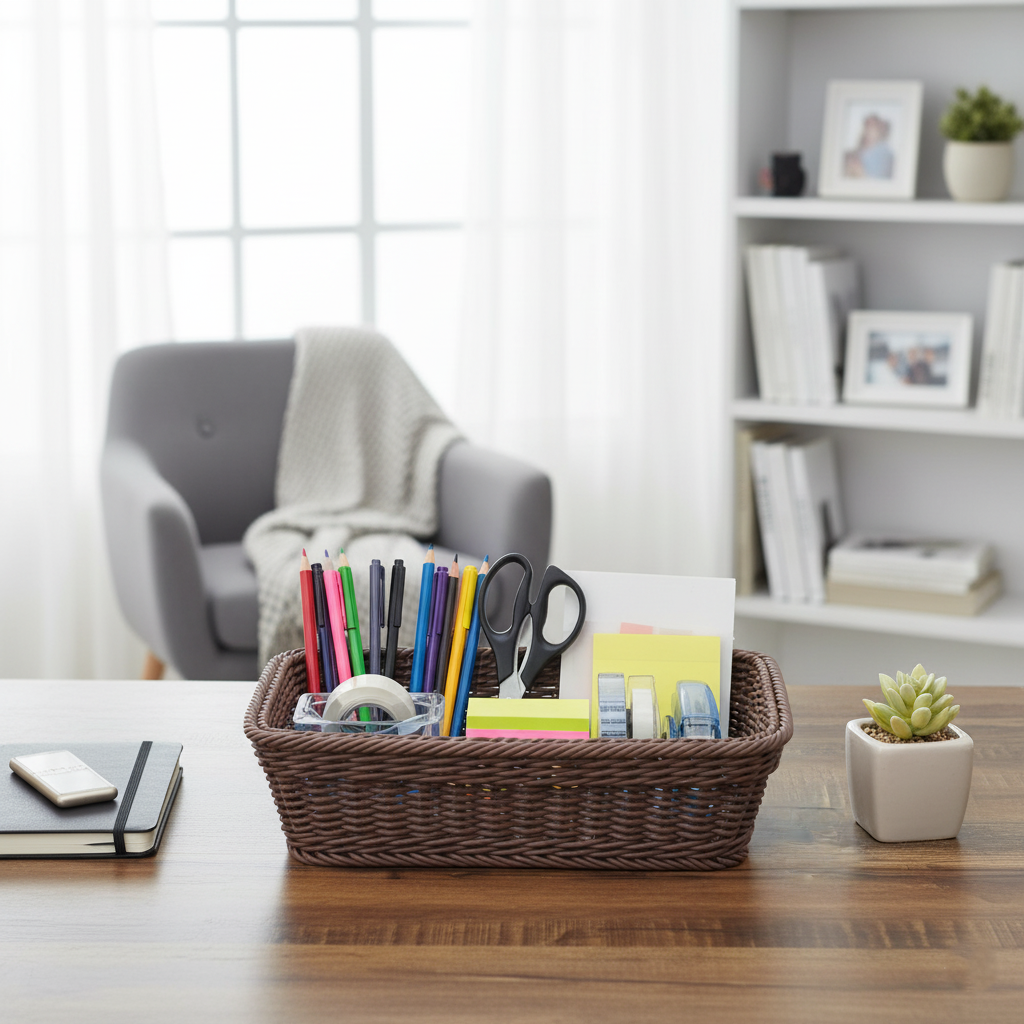 Handmade Rectangular Basket (51046) by Ziba