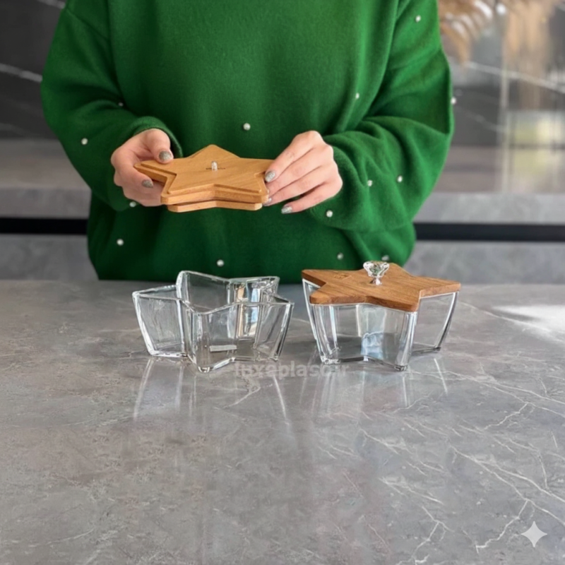 Limon StarryDelight Candy & Snack Box – Elegant Multi-Section Storage Box for Sweets & Dry Fruits | Adornia.pk