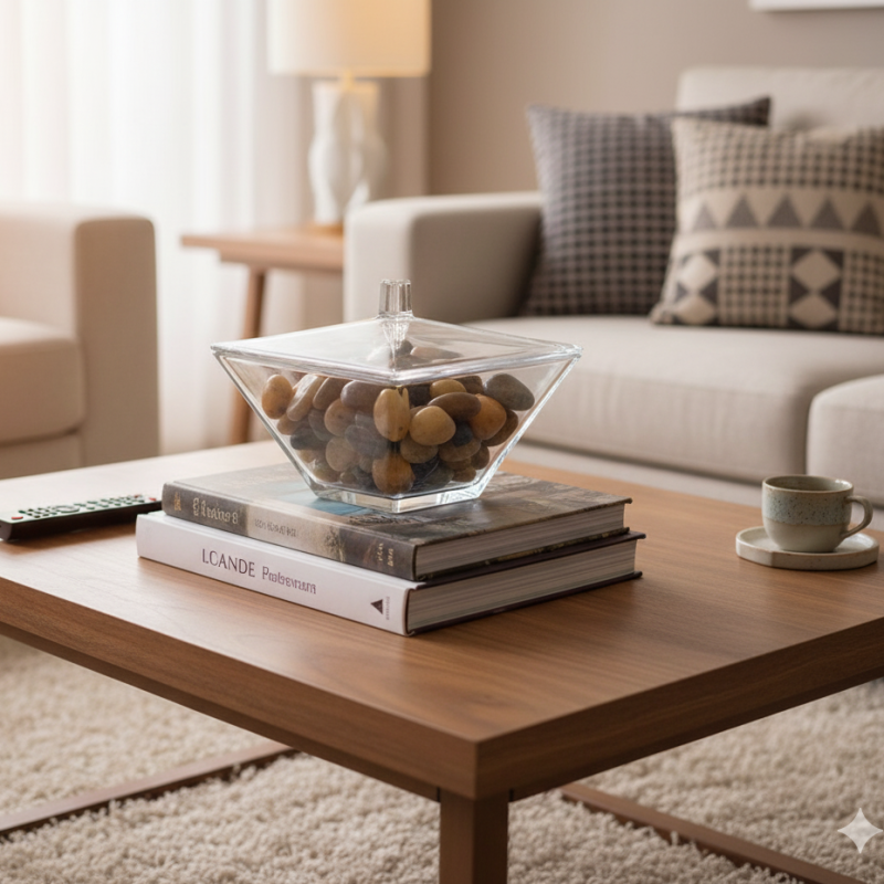 Premium TreatVue Glass Storage Box – Elegant Designer Glassware | Adornia.pk