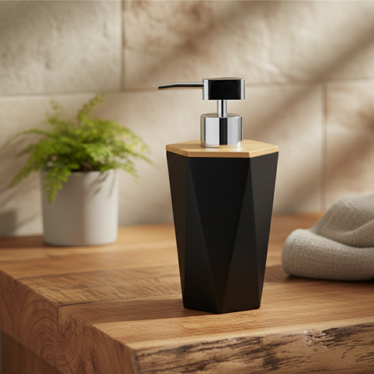 Geometrica Modern Liquid Soap Dispenser – Stylish Bathroom & Kitchen Accessory | Adornia.pk
