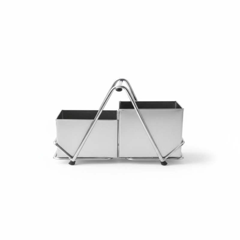 tainless steel spoon holder.