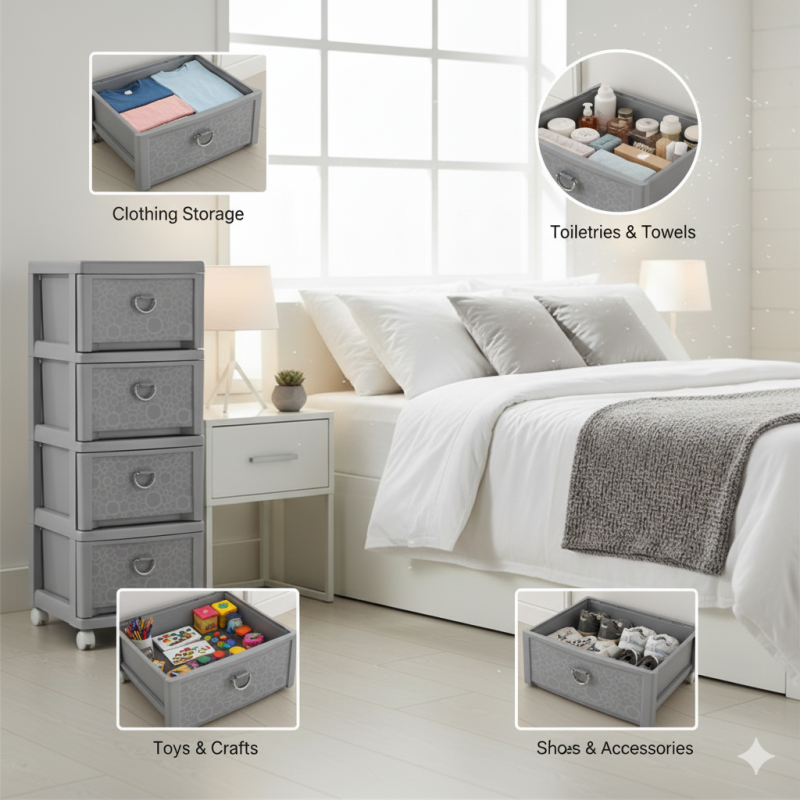 SmartStack Multi-Tier Storage Organizer – Space-Saving Home & Office Solution | Adornia.pk