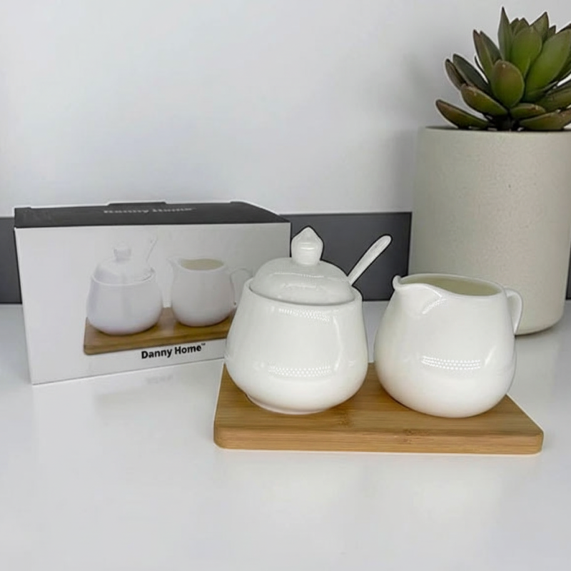 Danny Home Ceramic Milk Pot & Sugar Pot