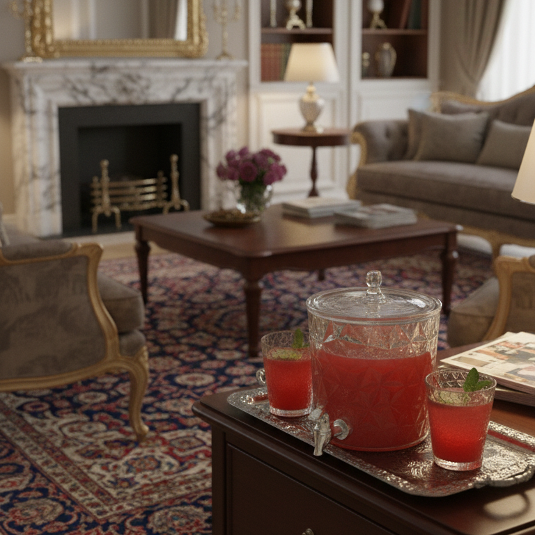 Silver Bear Frosted Beverage Dispenser Set