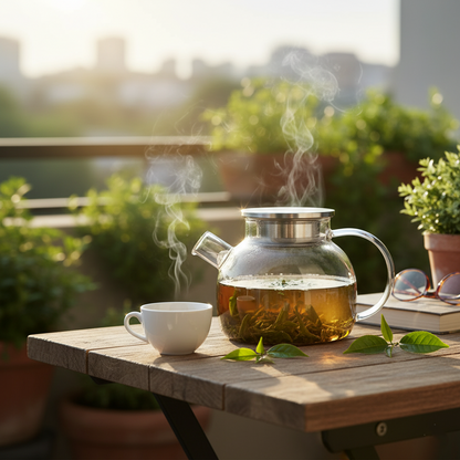 Borosilicate Glass Teapot with Stainless Infuser