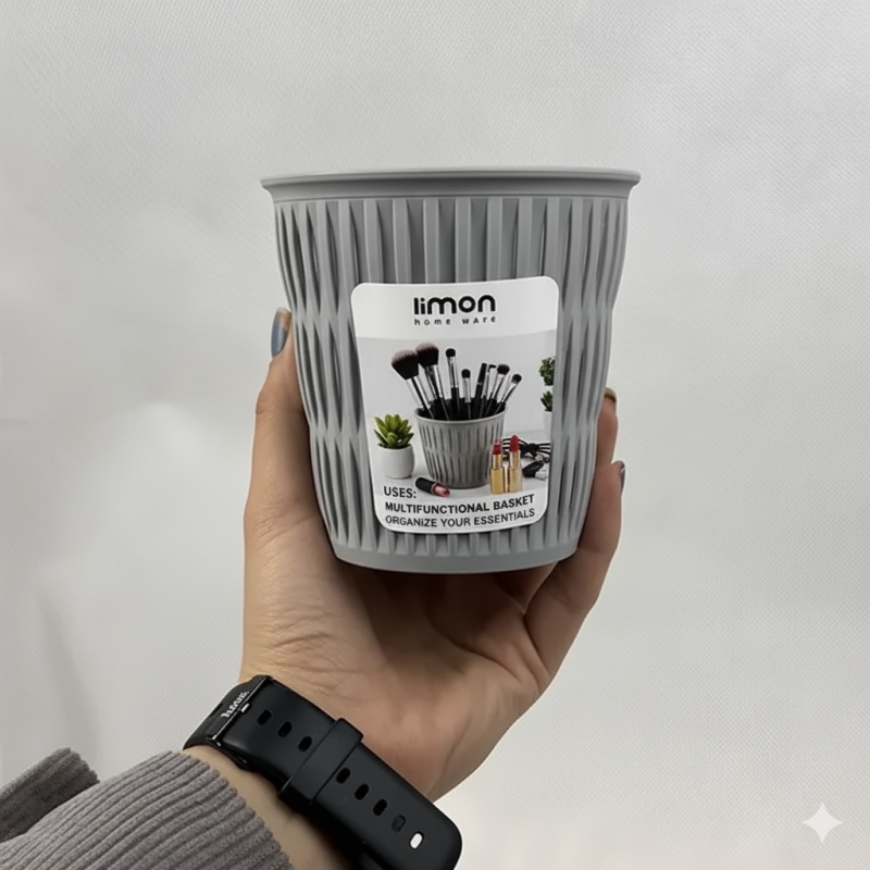 Limon Multi-Purpose Oval Storage Bin – Durable Home & Office Organizer | Adornia.pk