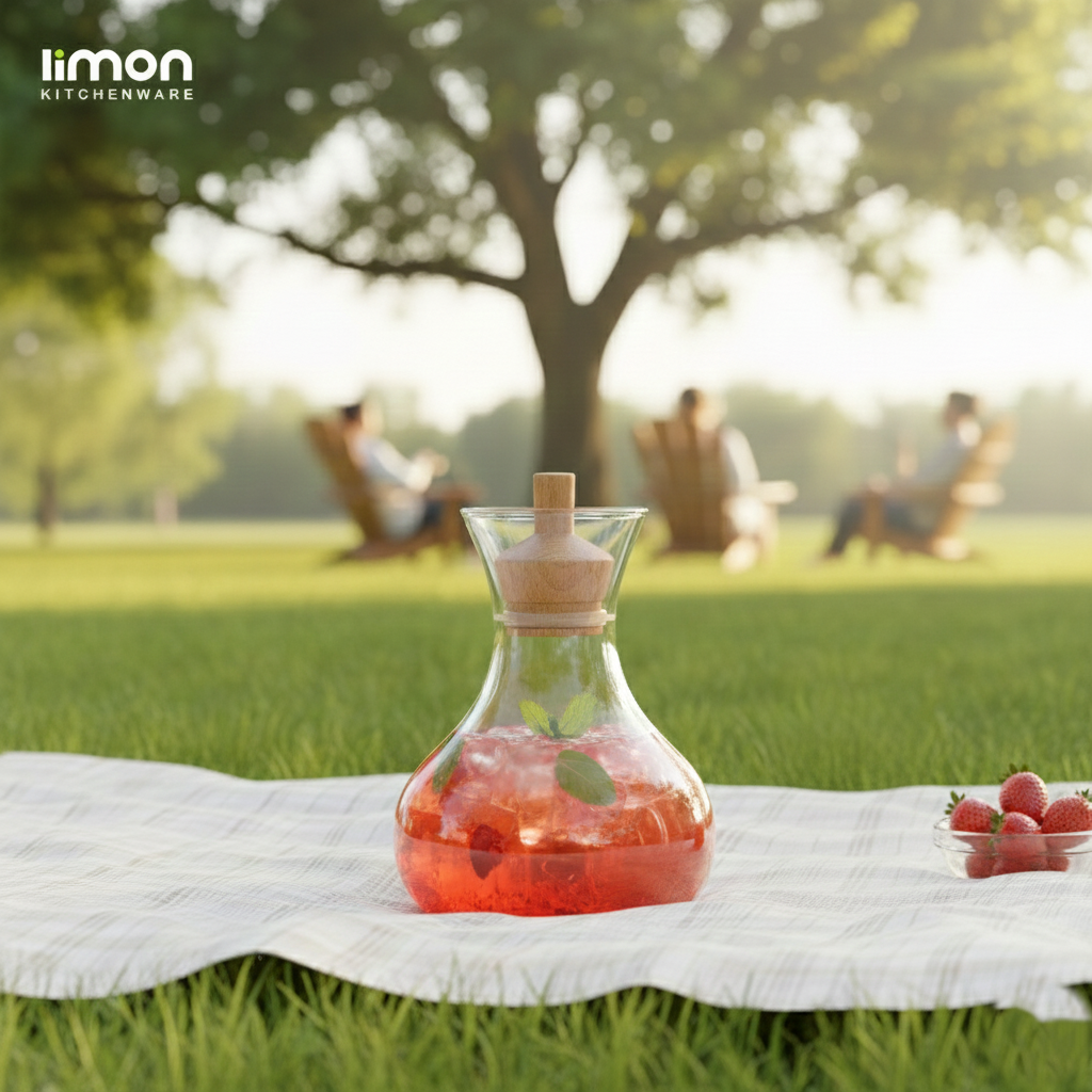 Glass Carafe 950ML (2268) by Limon