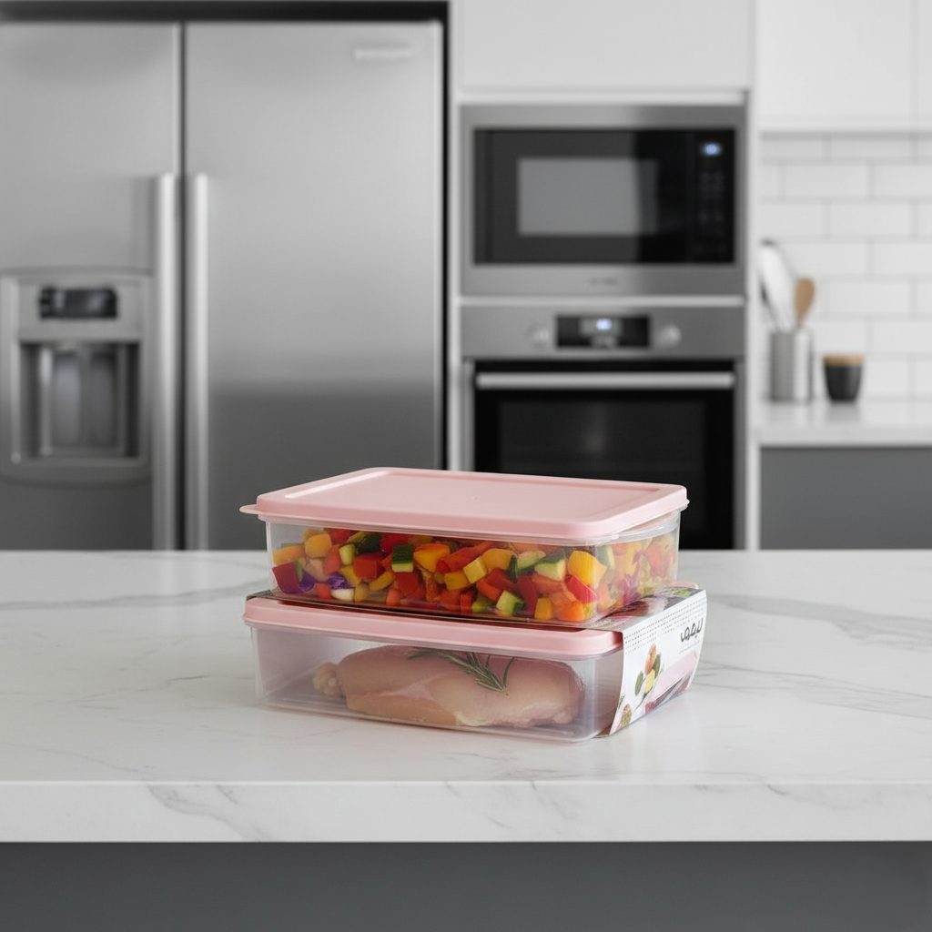 FreshSeal Rectangular Storage Box (Pack of 2) by Limon