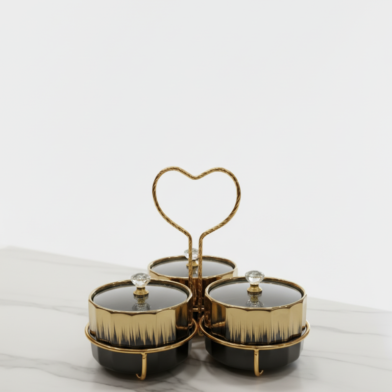 Elegant Ceramic Canister Set – Airtight Kitchen Storage Jars