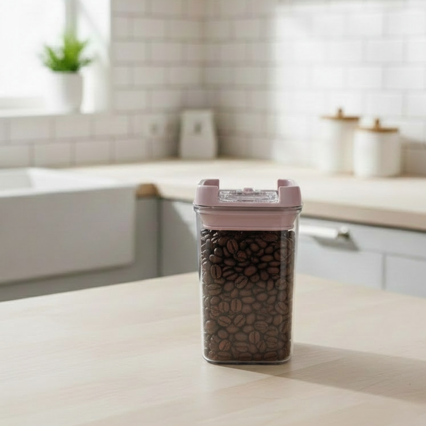 Multi-Use Square Airtight Jar 400ML (1744) by Limon