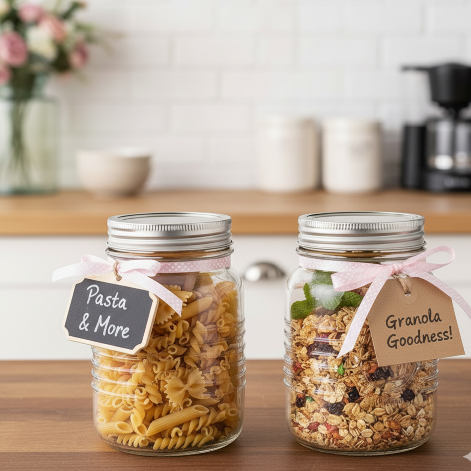 Bavaria’s Elegant Glass Jars (Pack of 3) by Ziba