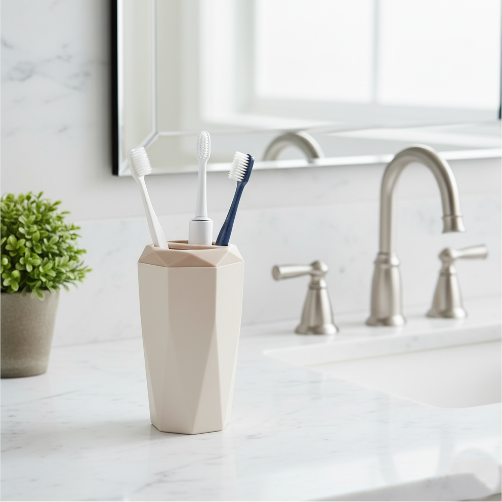 Hexagonal Style Bathroom Essentials Set (6-Piece)