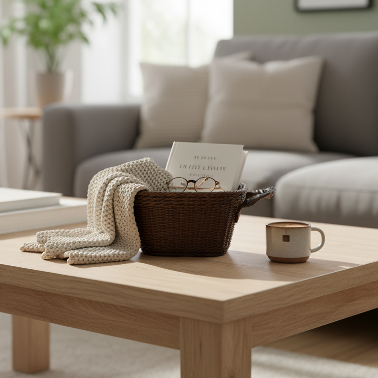 Handmade Square Basket with Handles by Ziba