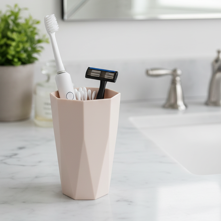 Hexagonal Style Bathroom Essentials Set (6-Piece)