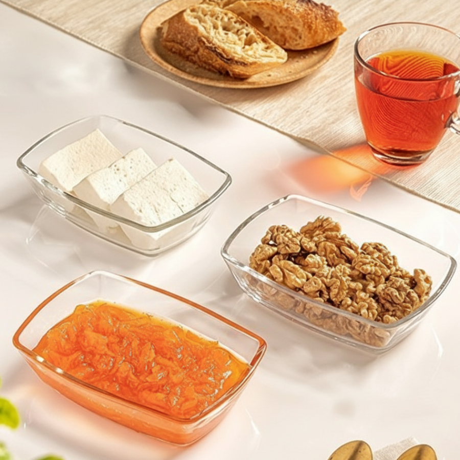 Luminous Serving Glass Bowl Set (6Pcs) by Limon