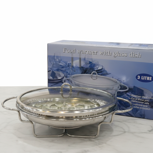 Stainless Steel Food Warmer Dish (Oval)