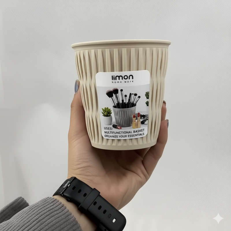 Limon Multi-Purpose Oval Storage Bin – Durable Home & Office Organizer | Adornia.pk