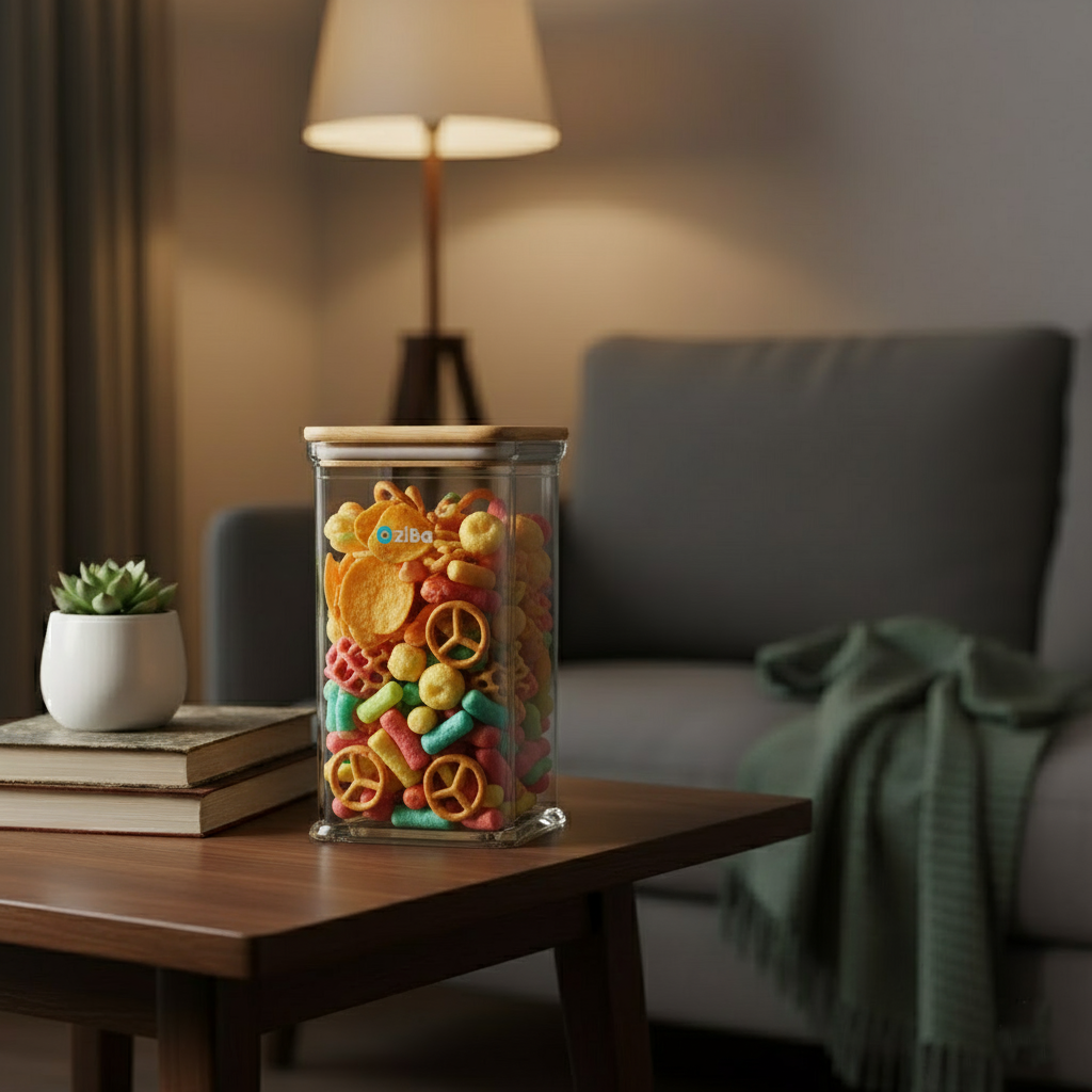 Towering Airtight Wooden Lid Container by Ziba